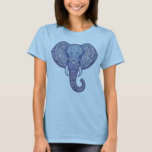 T-shirt Henna Elephant Art design