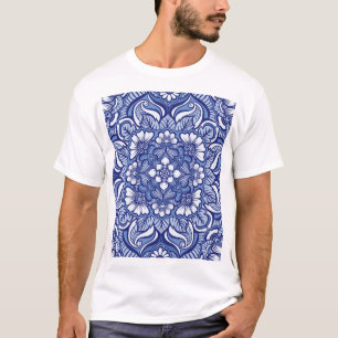 T-shirt Henné ethnique oriental Motif sans couture