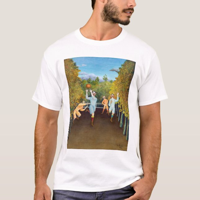 T-shirt Henri Rousseau - Les joueurs de football (Devant)