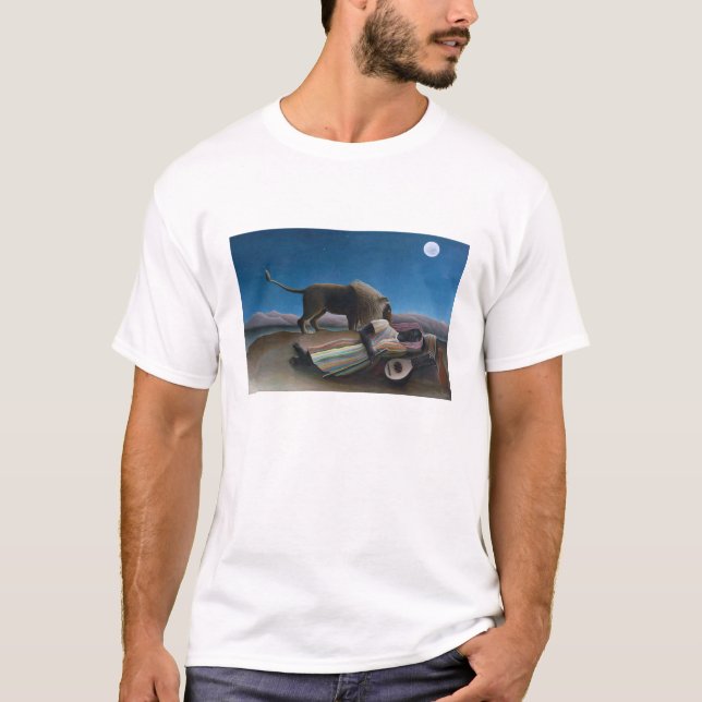 T-shirt Henri Rousseau - Les Tziganes qui dorment (Devant)