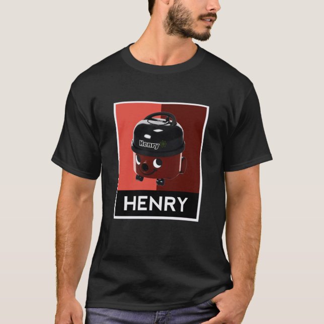 T-shirt Henry Hoover Pop Art Design Classique (Devant)