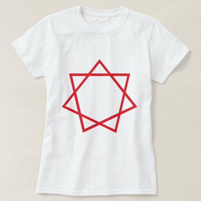 T-shirt Heptagram rouge (Design devant)