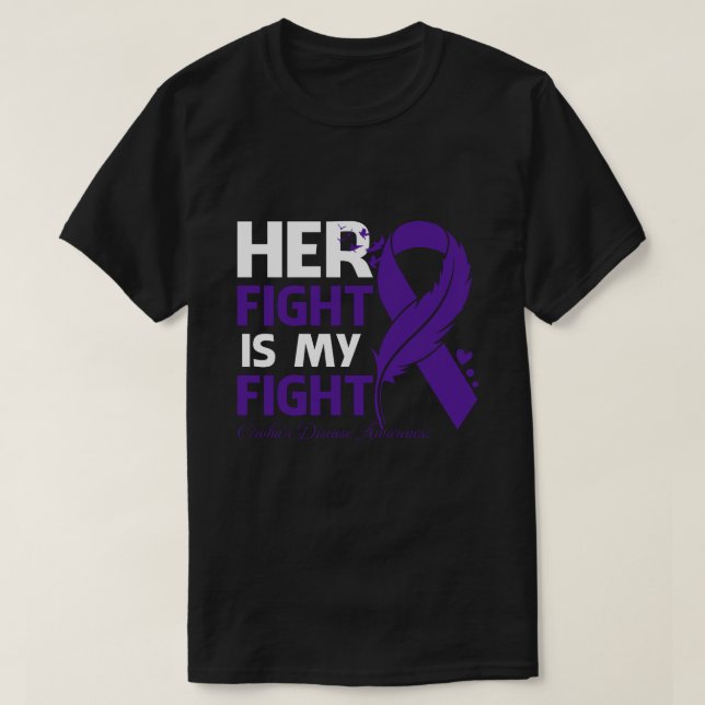 T-shirt Her Fight Is My Fight CROHN'S DISEASE AWARENESS Fe (Design devant)