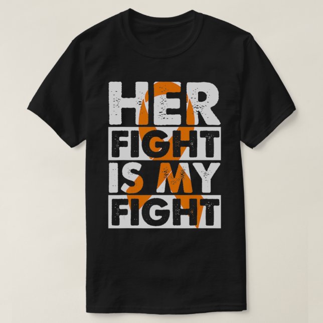 T-shirt Her Fight Is My Fight Multiple Sclerosis Support M (Design devant)
