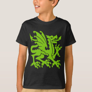 T-shirt Heraldic Dragon 01 - Martian Green