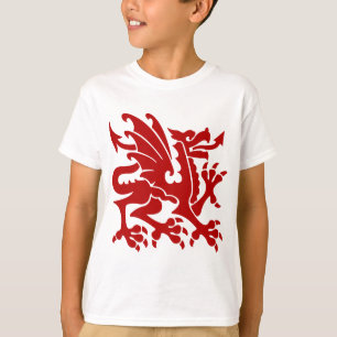 T-shirt Heraldic Dragon 01 - Ruby Red