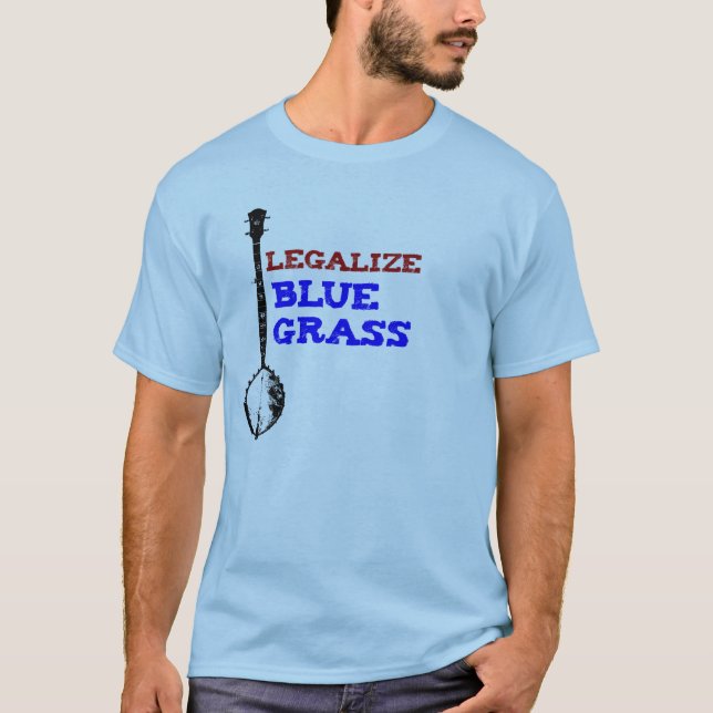 T-shirt Herbe bleue ! (Devant)