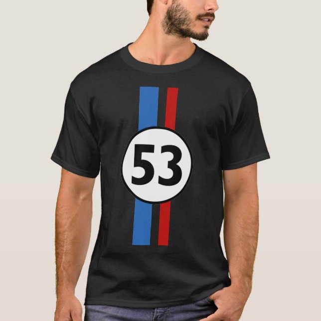 T-shirt Herbie 53  Racing Car 1963 Circle Logo 2   (Devant)
