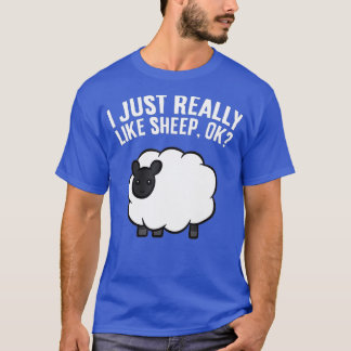 T-shirt Herder De Mouton Aime Le Mouton J'Aime Vraiment Le