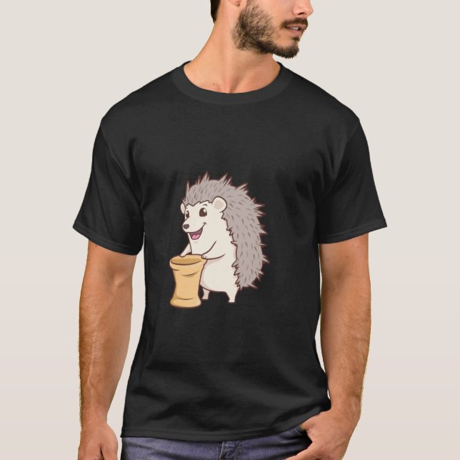 T-shirt Hérisson à la poterie (Devant)