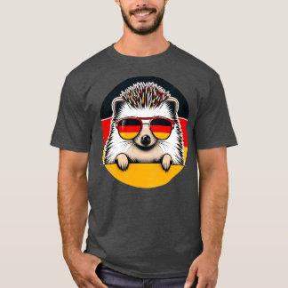 T-shirt Hérisson à ventre blanc avec lunettes de soleil Am