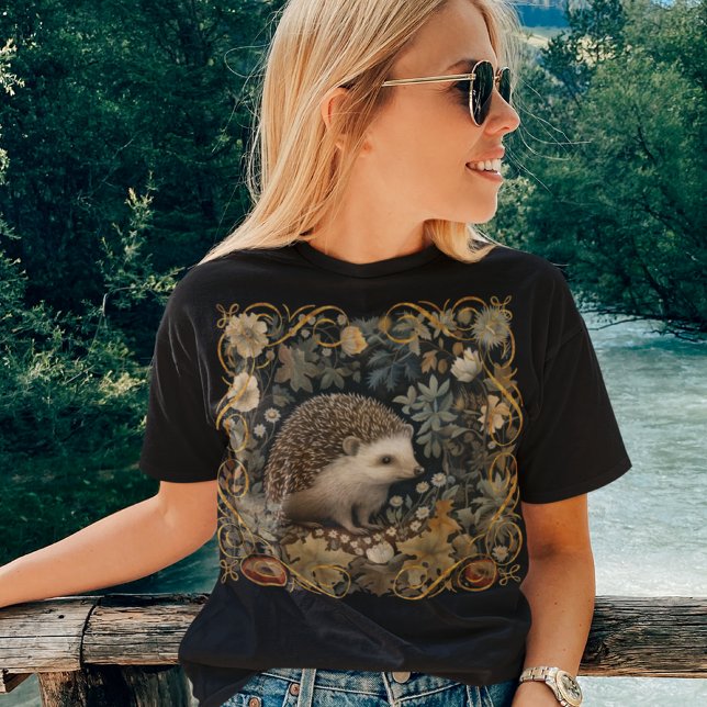 T-shirt Hérisson dans le style Forest William Morris (Créateur téléchargé)