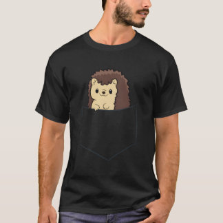 T-shirt Hérisson Dans Les Hérisson De Poche De Poche