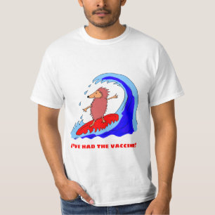 T-shirt Hérisson de vaccination surfant