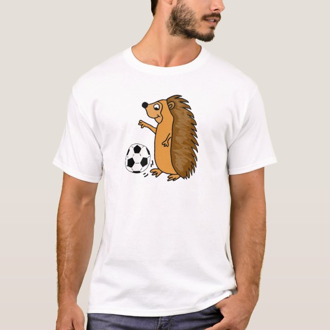 T-shirt Hérisson drôle jouant la bande dessinée du (Devant)