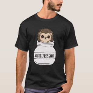 T-shirt Hérisson Drôle Mignon Antidépresseur Zoo Garçons F