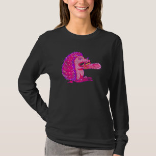 T-shirt Hérisson éffrayant Vaporwave Animal Déplaisant Cha