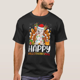 T-shirt Hérisson Halloween Noël Joyeux Hallothanksmas