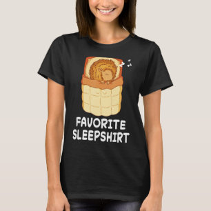 T-shirt Hérisson Hérisson Hérisson Nap Dormir Pyjama Nuit