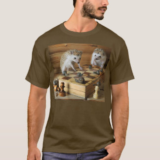 T-shirt Hérisson les joueurs d'échecs