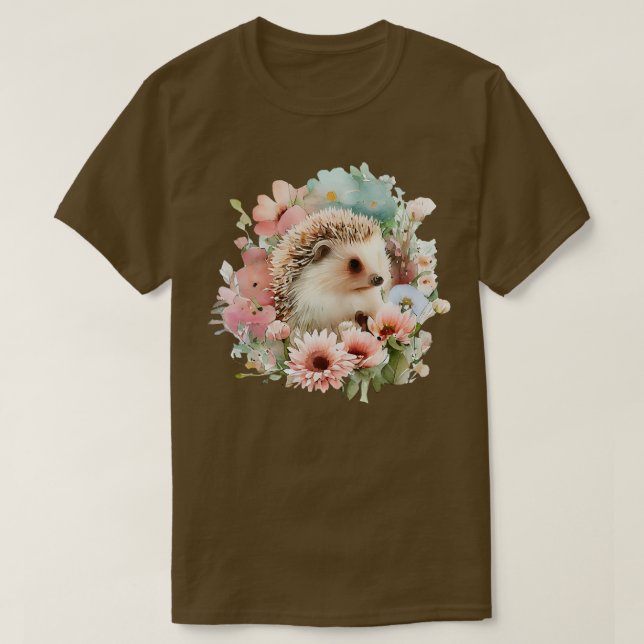 T-shirt Hérisson mignon (Design devant)