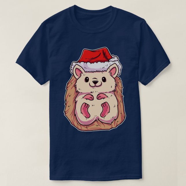 T-shirt Hérisson Noël (Design devant)