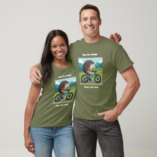 T-shirt Hérisson Partager Le Randonnée Vélo De La Montagne