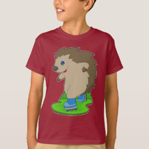 T-shirt Hérisson Patinage en ligne Patins en ligne Patins