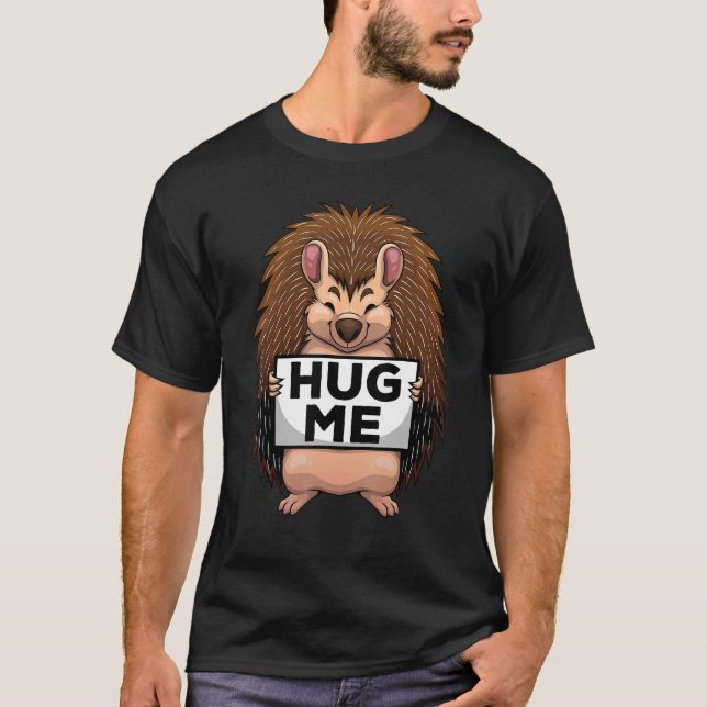 T-shirt Hérisson Pour Hommes Femmes Porcupine Hérisson (Devant)