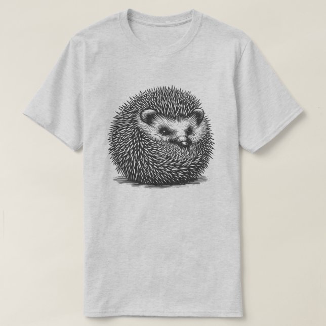 T-shirt Hérisson Recroquevillé (Design devant)