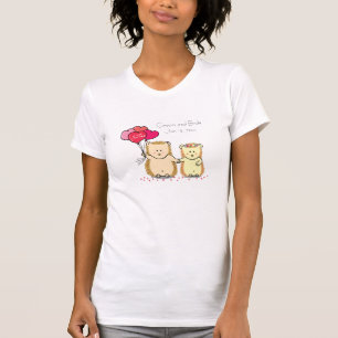 T-shirt Hérissons mignons avec des ballons, jeune couple m