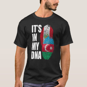 T-shirt Héritage de drapeau d'ADN mixte péruvien et azerba