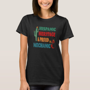 T-shirt Héritage hispanique et mécanique fière