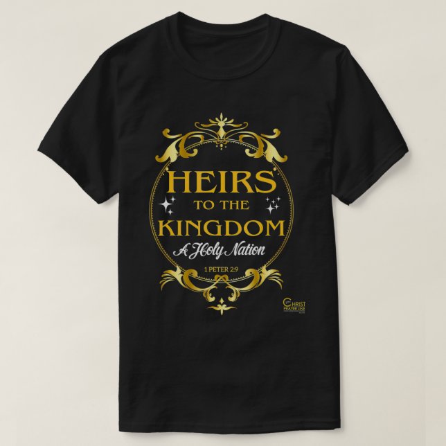 T-shirt Héritiers du Royaume 1 Pierre 29 (Design devant)