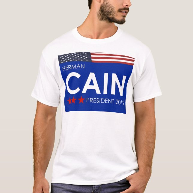 T-shirt Herman Caïn 2012 (Devant)