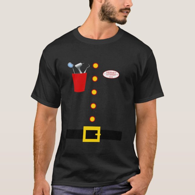 T-shirt Hermey Dentist Elf Costume Elf Dentist Funny Chris (Devant)