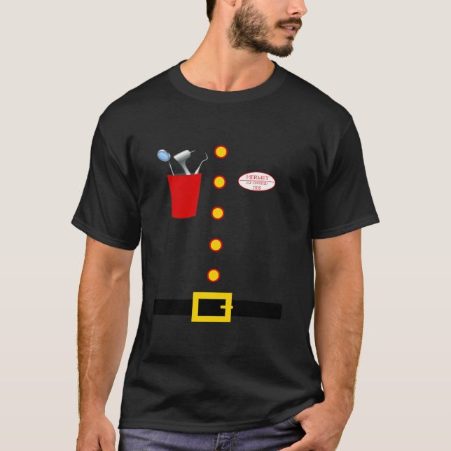 T-shirt Hermey Dentist Elf Costume Elf Dentist Funny Chris (Devant)