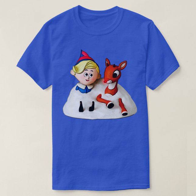 T-shirt Hermey et Rudolph dans la neige (Design devant)