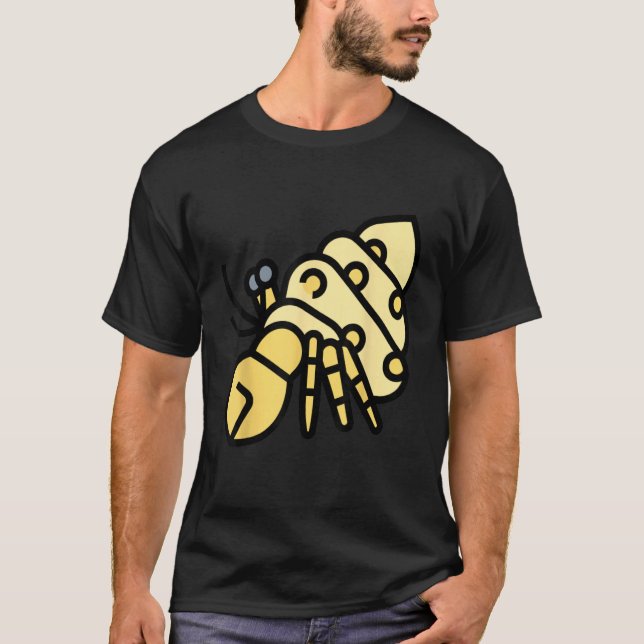 T-shirt Hermit Crab Sea Shell Animal Shellfish Fun (Devant)