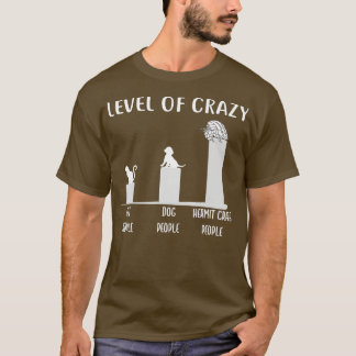 T-shirt Hermite Crabe Niveau de crabe Hermite fou Tee Crab