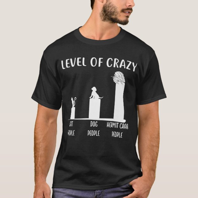 T-shirt Hermite Crabe Niveau De Crazy Hermit Crabe Tee (Devant)