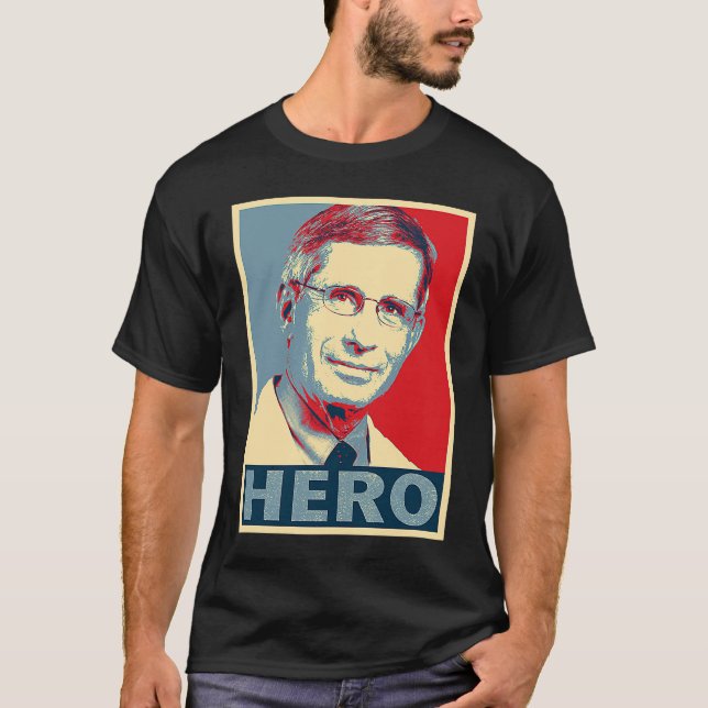 T-shirt Hero Fauci Docteur Anthony Stephen Fauci (Devant)