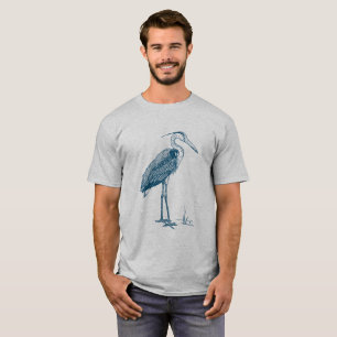 T-shirt Heron - Bleu Océan