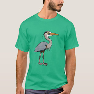 T-shirt Héron de grand bleu