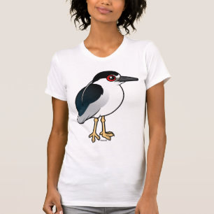 T-shirt héron de nuit Noir-couronné