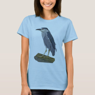 T-shirt héron de nuit Noir-couronné