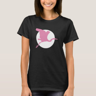 T-shirt Héron rose