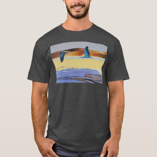 T-shirt Hérons à visage blanc