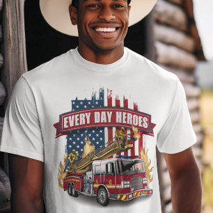 T-shirt Héros de camion-feu