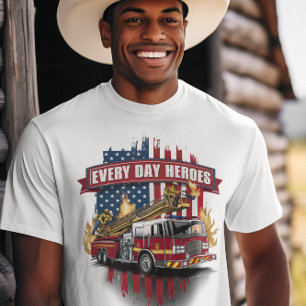T-shirt Héros de camion-feu